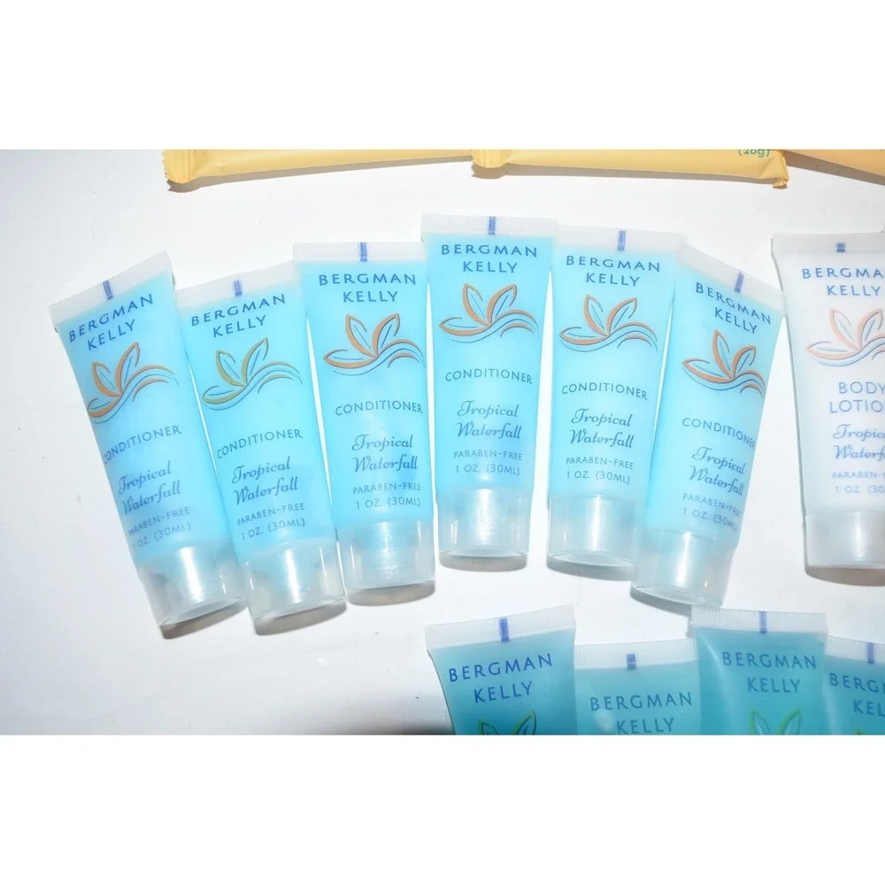 Bergman Kelly Tropical Waterfall 1oz Shampoo Contioner Body Wash Bath Soap 24pc